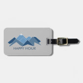 Mountains Happy Hour Bagagelabel (Voorkant horizontaal)