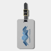 Mountains Happy Hour Bagagelabel (Voorkant verticaal)