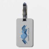 Mountains Happy Hour Bagagelabel (Achterkant verticaal)