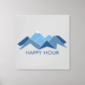 Mountains Happy Hour Canvas Afdruk (Voorkant)