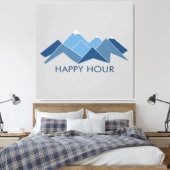 Mountains Happy Hour Canvas Afdruk (Insitu (Slaapkamer))