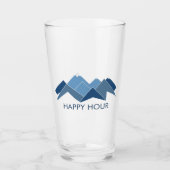 Mountains Happy Hour Glas (Voorkant)