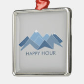 Mountains Happy Hour Metalen Ornament (Links)