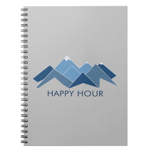 Mountains Happy Hour Notitieboek (Voorkant)