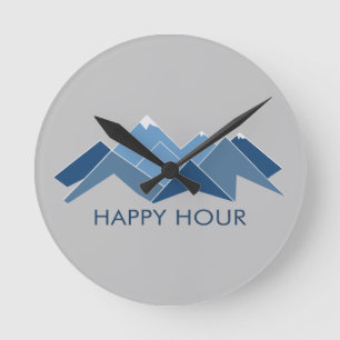 Mountains Happy Hour Ronde Klok