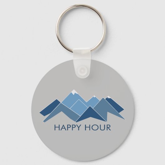 Mountains Happy Hour Sleutelhanger (Voorkant)