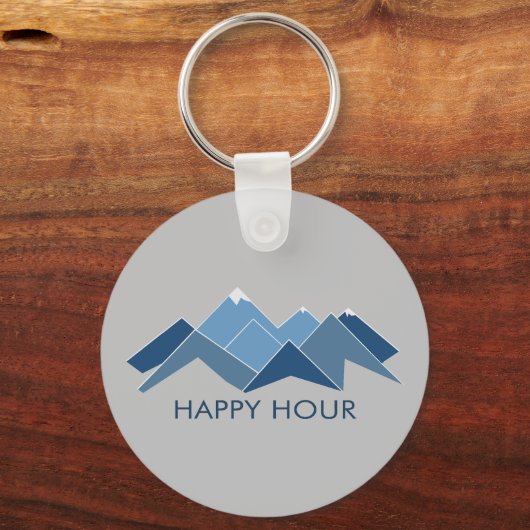 Mountains Happy Hour Sleutelhanger (Voorkant)