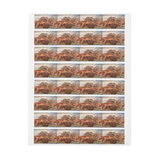 Mountains HDR-foto Adreslabel Wikkel (Vel)