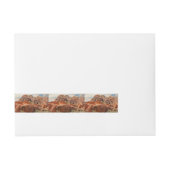 Mountains HDR-foto Adreslabel Wikkel (Voorkant)