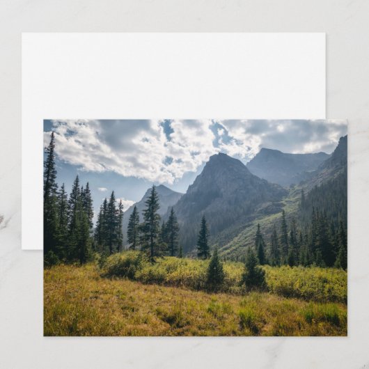 Mountains Holy Cross Wilderness, Colorado Bedankkaart (Voorkant / Achterkant)