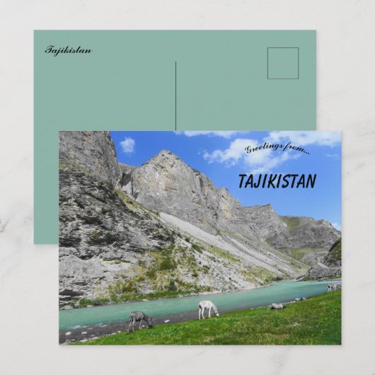 Mountains in Tajikistan Briefkaart (Voorkant / Achterkant)