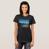 Mountains Lake Reflection Grand Teton National Par T-shirt (Voorkant volledig)