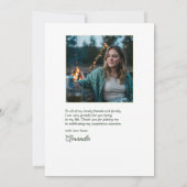 Mountains & Martinis Camp Bachelorette-feest Bedankkaart (Achterkant)