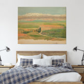 Mountains near Baalbec Canvas Afdruk (Insitu (Slaapkamer))