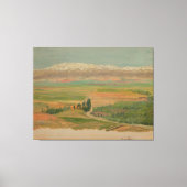 Mountains near Baalbec Canvas Afdruk (Voorkant)