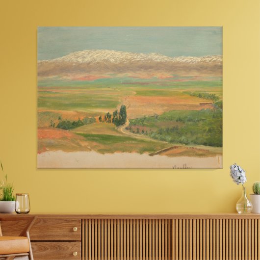 Mountains near Baalbec Canvas Afdruk (Insitu (Woonkamer))