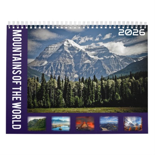 Mountains Of The World 2026 Calendar Kalender (Hoes)