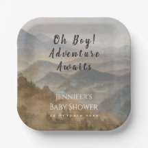 Mountains Oh Boy Avontuur Wacht Baby Shower