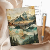  Mountains Pine Forest Natuur Adventure Briefkaart