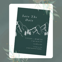 Mountains Pine Tree Emerald Foto Sla de datum op Kaart