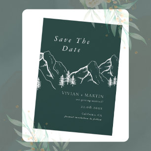Mountains Pine Tree Emerald Foto Sla de datum op Kaart