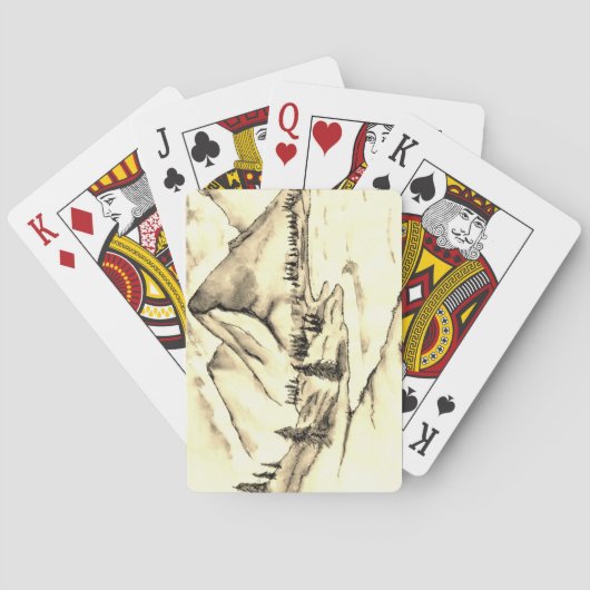 Mountains Pokerkaarten (Achterkant)