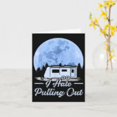 Mountains Rv Van I Hate Pulling Camping Kaart (Gele Bloem)