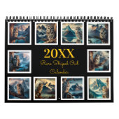 Mountain's Shadow Year met de gestreepte uil 20XX Kalender (Hoes)