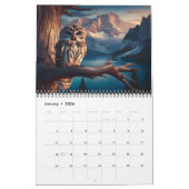 Mountain's Shadow Year met de gestreepte uil 20XX Kalender (Jan 2026)