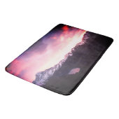 *~* Mountains Sky Purples Pinks & Lavender Photo Badmat (Gekanteld)