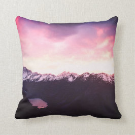 *~* Mountains Sky Purples Pinks & Lavender Photo Kussen