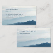 Mountains Skyline Hiking visitekaartje (Voorkant / Achterkant)