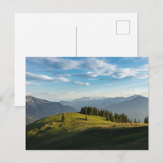 Mountains Spitzingsee Lake, Swiss Alps Briefkaart (Voorkant / Achterkant)