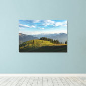 Mountains Spitzingsee Lake, Swiss Alps Canvas Afdruk (Insitu (Houten vloer))