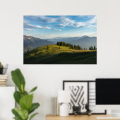 Mountains Spitzingsee Lake, Swiss Alps Poster (Thuiskantoor)