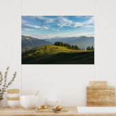 Mountains Spitzingsee Lake, Swiss Alps Poster (Keuken)