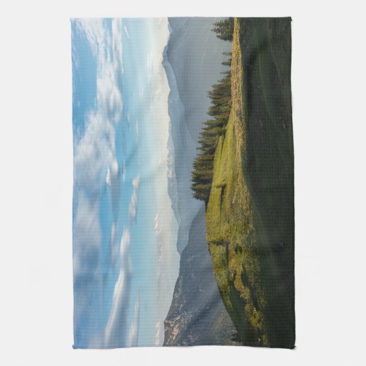 Mountains Spitzingsee Lake, Swiss Alps Theedoek (Verticaal)