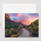 Mountains | The Watchman Zion Nathional Park Utah Bedankkaart (Voorkant / Achterkant)