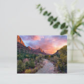 Mountains | The Watchman Zion Nathional Park Utah Briefkaart (Staand voorkant)