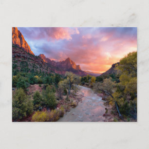 Mountains   The Watchman Zion Nathional Park Utah Briefkaart