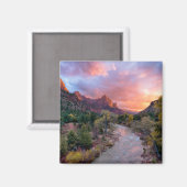Mountains | The Watchman Zion Nathional Park Utah Magneet (Voorkant / Achterkant)