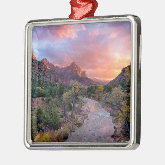 Mountains | The Watchman Zion Nathional Park Utah Metalen Ornament (Links)