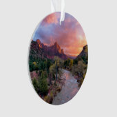 Mountains | The Watchman Zion Nathional Park Utah Ornament (voorkant)
