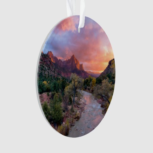 Mountains | The Watchman Zion Nathional Park Utah Ornament (voorkant)