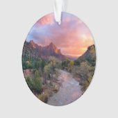 Mountains | The Watchman Zion Nathional Park Utah Ornament (voorkant)