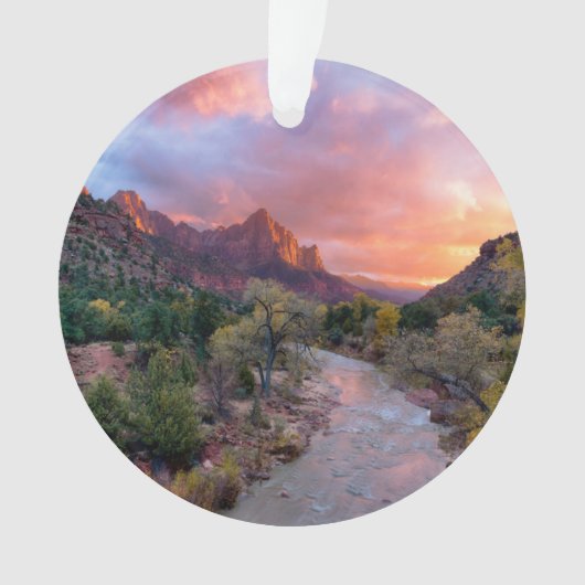 Mountains | The Watchman Zion Nathional Park Utah Ornament (voorkant)