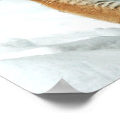 Mountains Tiger Winter Snow Natuur Foto Poster (Hoek)