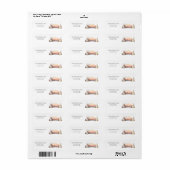 Mountains woestijn Rustic Return Address Label (Full Sheet)
