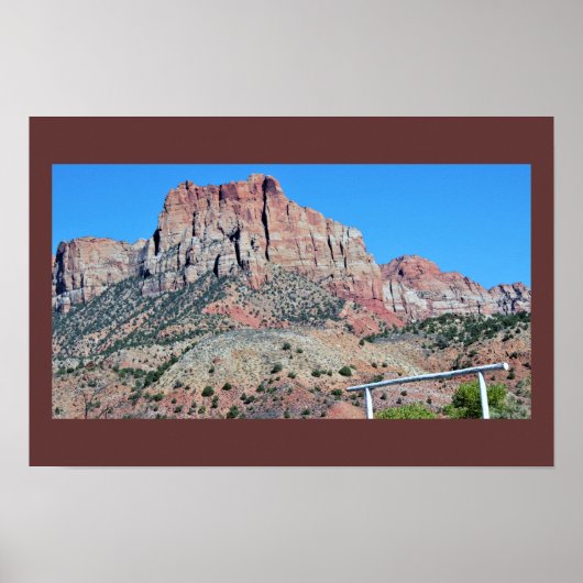 Mountains Zion National Park Poster (Voorkant)