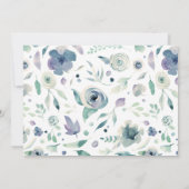 mountainzomer florale eerste verjaardag uitnodigin (Achterkant)